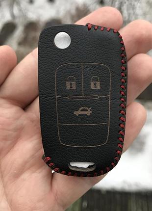 Шкіряний чохол для ключа opel astra,zafira,insignia, corsa, meriva, vectra,combo, omega,tigra