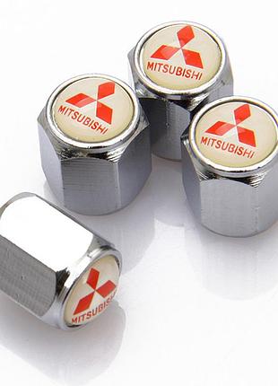 Защитные колпачки на ниппеля mitsubishi митсубиси серебристый
