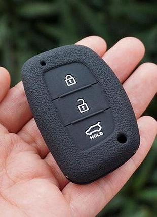 Силіконовий чохол для ключа hyundai i10,i20,i40, accent, elantra,sonata, tucson, santa fe, verna, genesis, getz,ix35