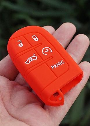 Силіконовий чохол для ключа jeep cherokee, grand cherokee, renegade, commander, grand commander,wrangler, compass