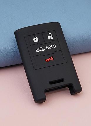 Силиконовый чехол для ключа chevrolet cruze tahoe bolt ev aveo captiva volt spark camaro equinox trailblazer malibu черный