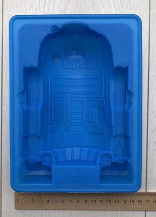 Силиконовая форма для льда шоколада печенья r2d2 дроид звездные войны star wars 16*25 см