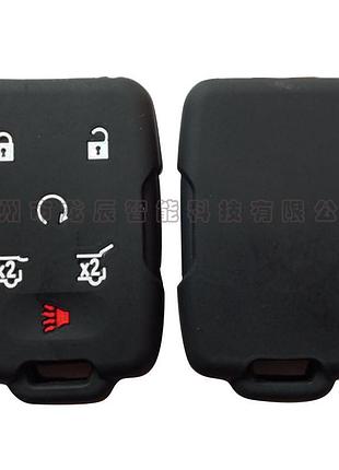 Силіконовий чохол для ключа chevrolet aveo, cruze orlando captiva tracker tahoe malibu volt colorado chevy spar