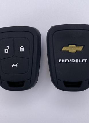 Силиконовый чехол для ключа chevrolet volt trailblazer equinox aveo malibu cruze spark tahoe camaro captiva bolt ev черный