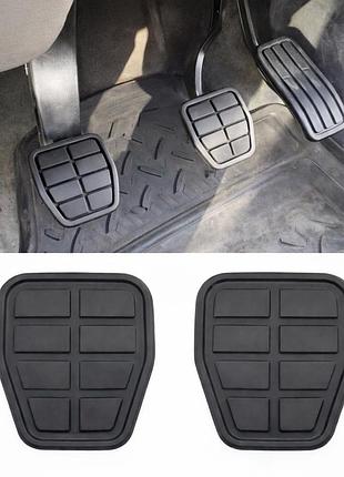 2 шт накладки на педалі гальма та зчеплення vw golf 2 jetta mk2 t4 1983-1992 гумові протиковзні