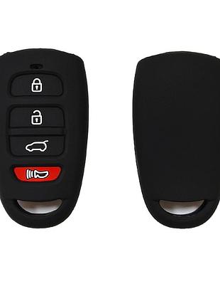 Силиконовый чехол для ключа kia seltos carens ceed rio soul sportage niro optima picanto sorento stonic черный