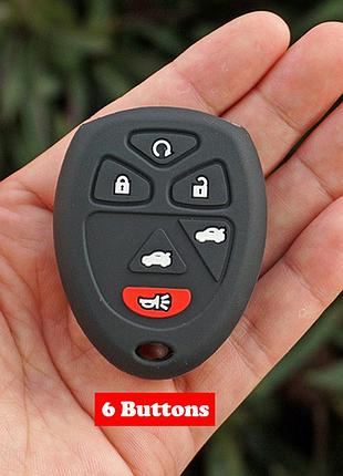 Силиконовый чехол для ключа chevrolet camaro volt tahoe cruze malibu aveo captiva equinox spark bolt ev trailblazer черный