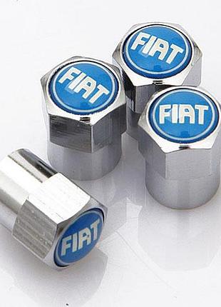 Защитные колпачки на ниппеля фиат fiat серебристый