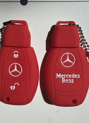 Силиконовый чехол для ключа mercedes-benz vito eqb cls sprinter gla b-class s-class cla a-class gle c-class e-class eqs красный