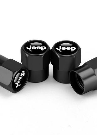 Защитные колпачки на ниппеля джип jeep черный