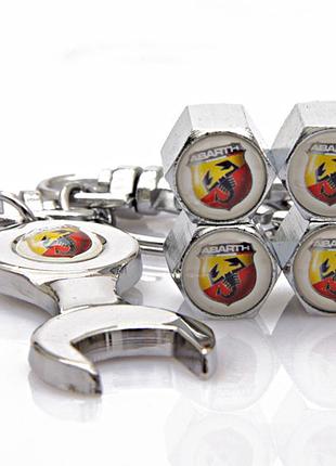Защитные колпачки на ниппеля фиат fiat abarth серебристый