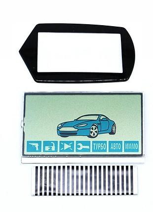 Дисплей жк lcd екран на шлейфі та скло на екран для starline старлайн a61