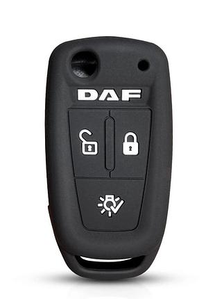 Силиконовый чехол для ключа daf 106 черный
