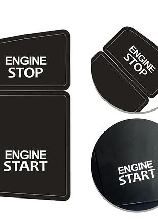 Наклейки на кнопки старт стоп start stop для audi a6l c5 (engine start/stop)