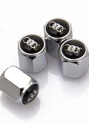 Защитные колпачки на ниппеля ауди audi серебристый