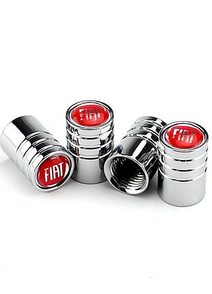 Защитные колпачки на ниппеля фиат fiat серебристый