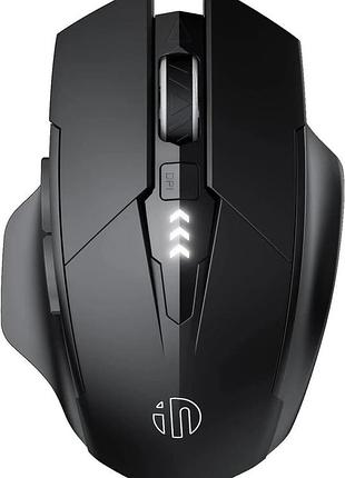 Мышь беспроводная inphic f1 с usb 2.4gz с аккумулятором 1600 dpi mate black