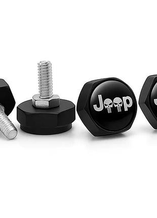 Болты номерного знака джип jeep болты крепления номера черный