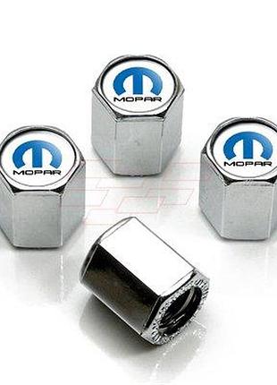 Защитные колпачки на ниппеля крайслер (chrysler) mopar серебристый