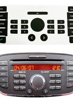 Наклейки для кнопок cd радіо аудіо для ford mondeo 6000cd