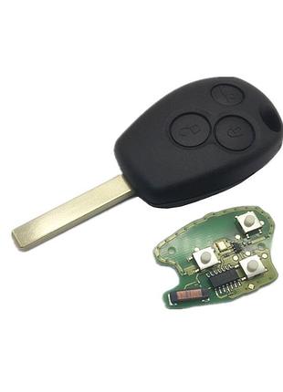 Ключ renault 3 кнопки лезвие 434mhz pcf7946