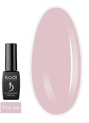 База для гель-лака kodi rubber base 12 ml pink ice камуфлирующая