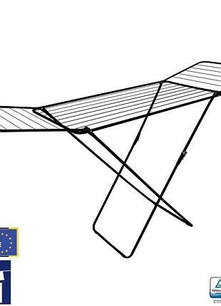 Сушка для белья напольная 18 метров стальная черная casa si kolibri cs42191c06e