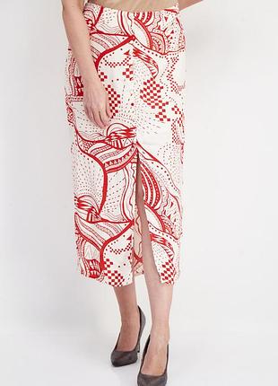 Спідниця міді з розрізом та гудзиками river island,p.14