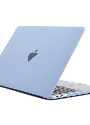 Чехол-накладка для macbook air 15 дюймов matt case защитный аксессуар для модели 2023 2025 sky blue