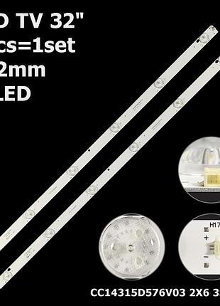 Led підсвітка 32" saturn 32hd500 1 планка