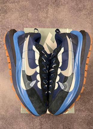 Nike x sacai vaporwaffle blue brown