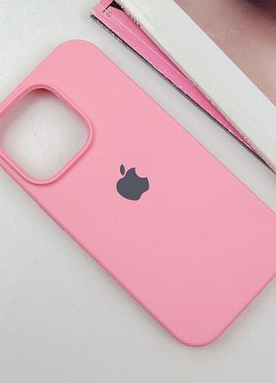Чехол silicone case full protective (aa) для apple iphone 13 pro (6.1") розовый / pink 2