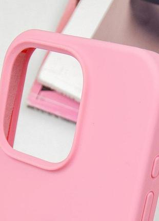 Чехол silicone case full protective (aa) для apple iphone 13 pro (6.1") розовый / pink 4