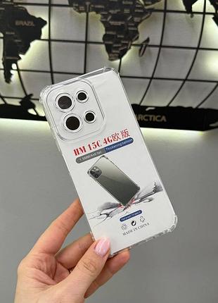 Чехол прозрачный для xiaomi redmi 15c 4g,силиконовый чехол для телефона редми 15c 4g