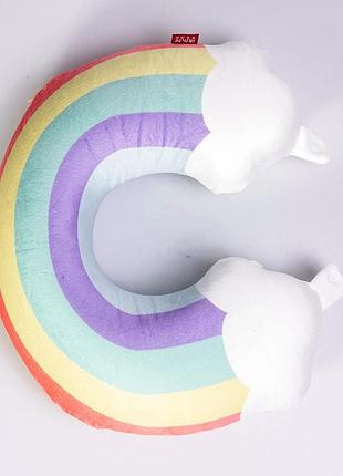 Ортопедична подушка для шиї u-подібна з memory foam рожева 30х30х10см для подорожей і відпочинку