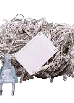 Гірлянда нитка світлодіодна 190 led 18 м 8 режимів 8 вт 220 в мультиколор garlandopro
