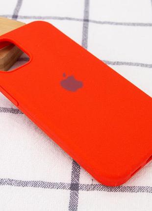 Чехол silicone case full protective (aa) для apple iphone 13 mini (5.4") красный / red 2