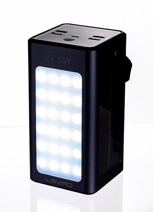Повербанк 50000 мач с солнечной батареей и led-фонарем поддержка power delivery quick charge серый hp-n40