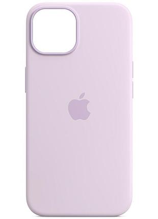 Чохол silicone case full protective (aa) для apple iphone 13 mini (5.4") бузковий / lilac