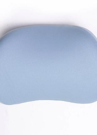 Подушка-подголовник memory foam голубой 30х20х13см для поддержки шеи в автомобиле или офисе