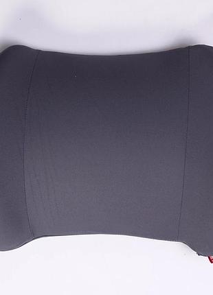 Ортопедическая подушка для поясницы memory foam серый 37x28x10см поддержка осанки minimal