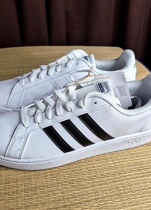 Оригинальный 100% мужские кеды низкие adidas grand court base(размер 451⁄3-29см).