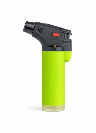 Турбо зажигалка газовая карманная atomic green
