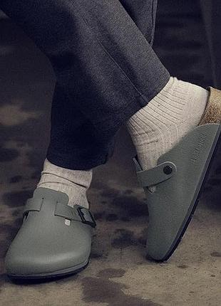 Нові шкіряні сабо birkenstock boston. оригінал . розмір 41-26,5 см