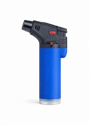 Турбо зажигалка газовая карманная atomic blue