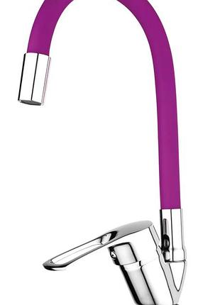 Смеситель для кухни mixxus fany 011 (nut) refl.purple (без подводки) (mi6291)