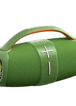 Портативна bluetooth-колонка 20 вт з usb aux зелена hopestar h60 для активного відпочинку