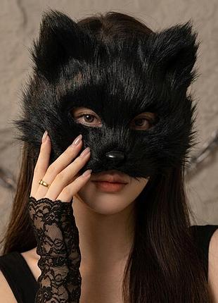 Містична маска чорного кота — розкрий свою темну сторону! 🖤🐈‍⬛ косплей квадробика