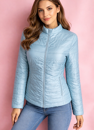 Голубая демисезонная куртка 42/48