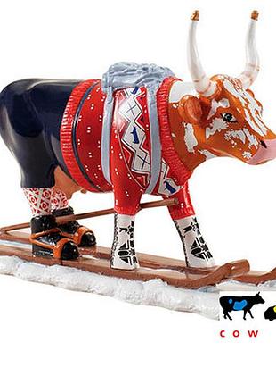 Коллекционная статуэтка корова ski cow - aka loypelin lauslam